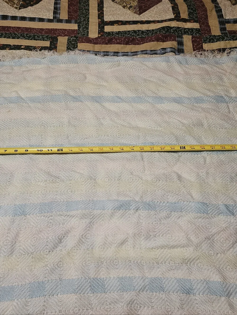Pastel White Pink Yellow Blue Baby Blanket